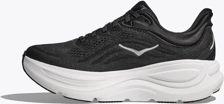 HOKA Men's Bondi 9 Shoes in Black/White - Image 8