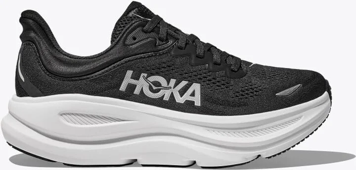 HOKA Men's Bondi 9 Shoes in Black/White