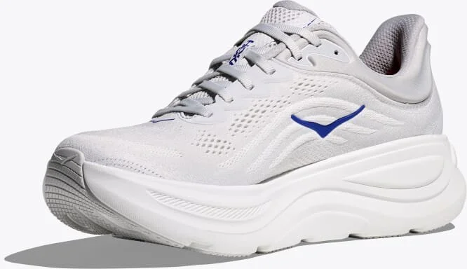 HOKA Men's Bondi 9 Shoes in Cosmic Grey/Ultramarine - Image 3