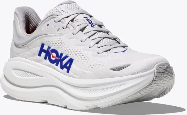 HOKA Men's Bondi 9 Shoes in Cosmic Grey/Ultramarine - Image 6