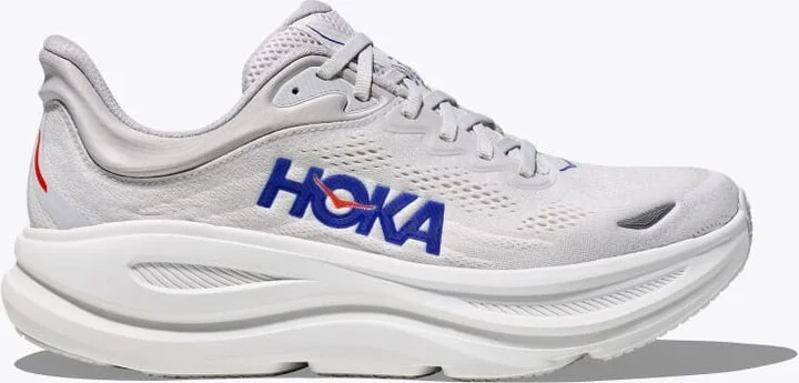 HOKA Men's Bondi 9 Shoes in Cosmic Grey/Ultramarine