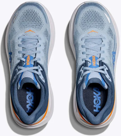 HOKA Men's Bondi 9 Shoes in Drizzle/Downpour - Image 2