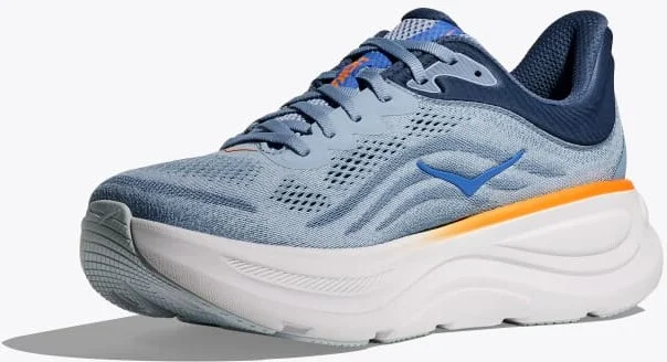 HOKA Men's Bondi 9 Shoes in Drizzle/Downpour - Image 3