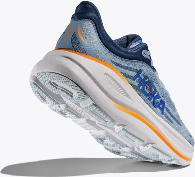 HOKA Men's Bondi 9 Shoes in Drizzle/Downpour - Image 4