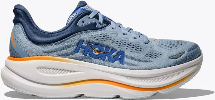 HOKA Men's Bondi 9 Shoes in Drizzle/Downpour
