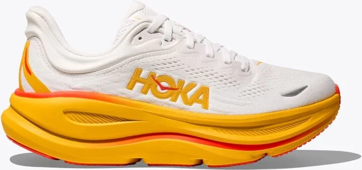 HOKA Men's Bondi 9 Shoes in Frost/Sunflower