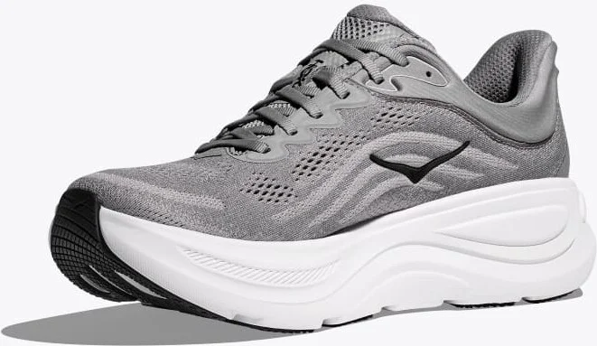 HOKA Men's Bondi 9 Shoes in Galactic Grey/Stellar Grey - Image 3