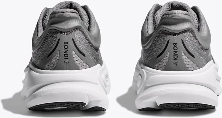 HOKA Men's Bondi 9 Shoes in Galactic Grey/Stellar Grey - Image 5