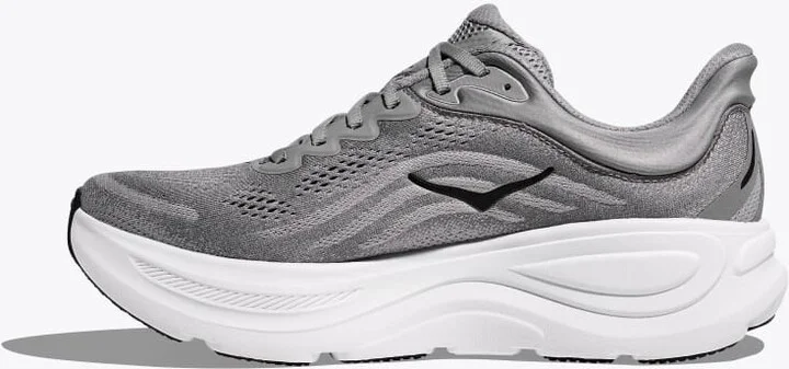 HOKA Men's Bondi 9 Shoes in Galactic Grey/Stellar Grey - Image 8