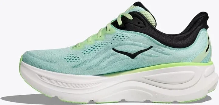 HOKA Men's Bondi 9 Shoes in Luna Moth/Blue Spark - Image 8