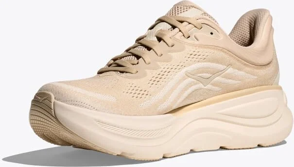 HOKA Men's Bondi 9 Shoes in Oatmeal/Oat Milk - Image 3