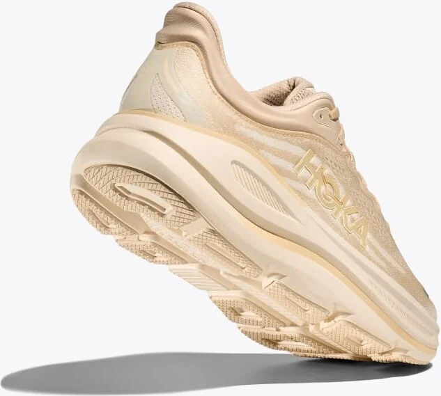 HOKA Men's Bondi 9 Shoes in Oatmeal/Oat Milk - Image 4