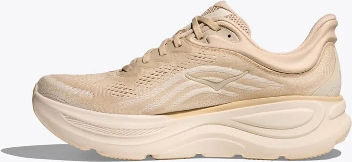 HOKA Men's Bondi 9 Shoes in Oatmeal/Oat Milk - Image 8