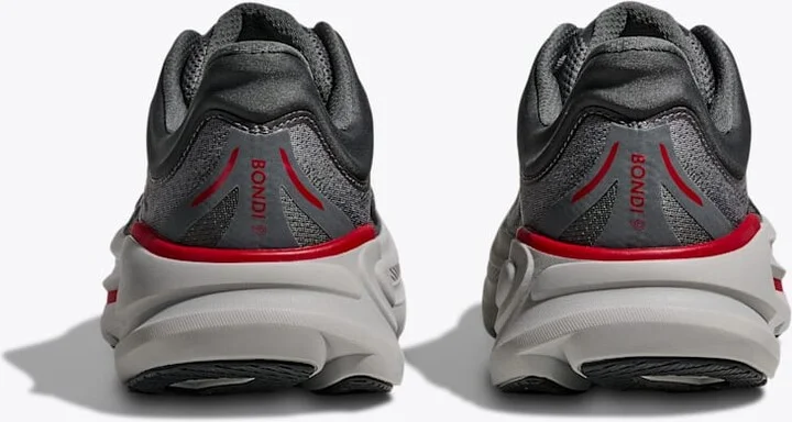 HOKA Men's Bondi 9 Shoes in Satellite Grey/Outer Orbit - Image 5