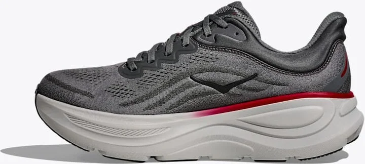 HOKA Men's Bondi 9 Shoes in Satellite Grey/Outer Orbit - Image 8