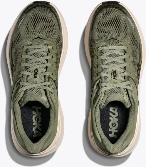 HOKA Men's Bondi 9 Shoes in Sea Moss/Eucalyptus - Image 2