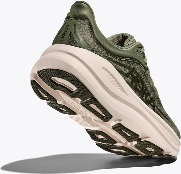 HOKA Men's Bondi 9 Shoes in Sea Moss/Eucalyptus - Image 4
