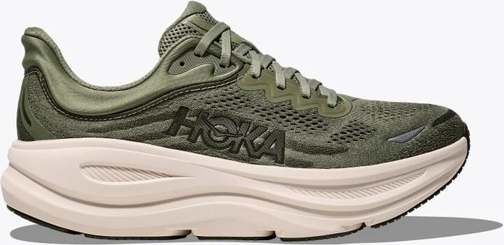 HOKA Men's Bondi 9 Shoes in Sea Moss/Eucalyptus