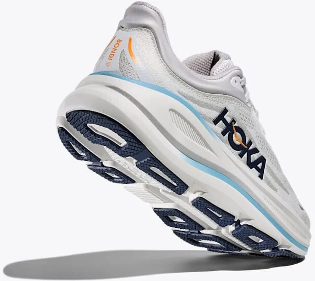HOKA Men's Bondi 9 Shoes in Stardust/Cosmic Grey - Image 4