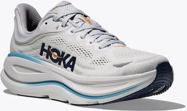 HOKA Men's Bondi 9 Shoes in Stardust/Cosmic Grey - Image 6