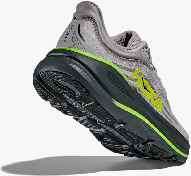 HOKA Men's Bondi 9 Shoes in Stardust/Outer Orbit - Image 4