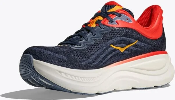 HOKA Men's Bondi 9 Shoes in Varsity Navy/Nautical Blue - Image 3