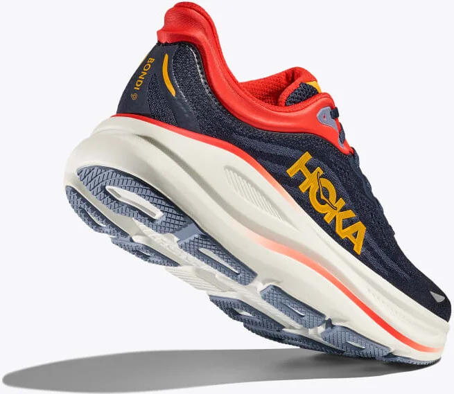 HOKA Men's Bondi 9 Shoes in Varsity Navy/Nautical Blue - Image 4