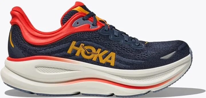 HOKA Men's Bondi 9 Shoes in Varsity Navy/Nautical Blue