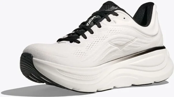 HOKA Men's Bondi 9 Shoes in White/Black - Image 3