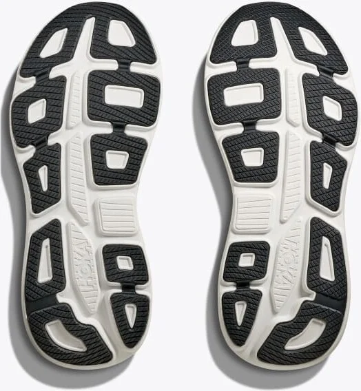 HOKA Men's Bondi 9 Shoes in White/Black - Image 7