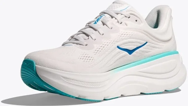HOKA Men's Bondi 9 Shoes in White/Hoka Blue - Image 3