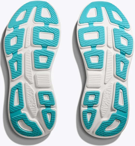 HOKA Men's Bondi 9 Shoes in White/Hoka Blue - Image 7