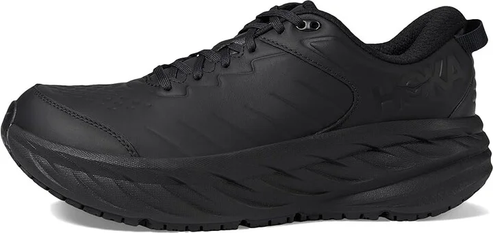 Hoka Men's Bondi Slip Resistant Men's Shoes Black/Black : 13 D - Medium, Leather - Image 6
