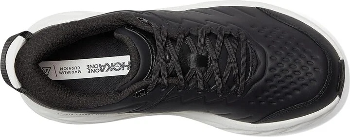Hoka Men's Bondi Slip Resistant Men's Shoes Carbon Black/White : 15 D - Medium, Leather - Image 2
