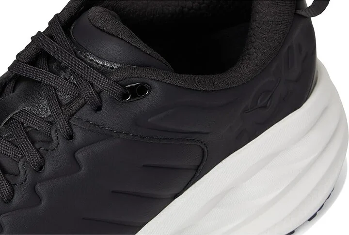 Hoka Men's Bondi Slip Resistant Men's Shoes Carbon Black/White : 15 D - Medium, Leather - Image 7