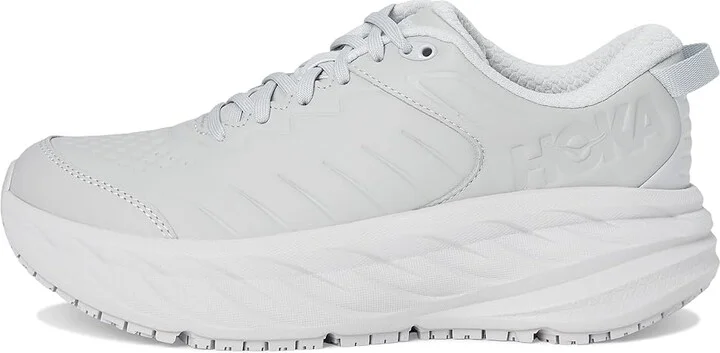 Hoka Men's Bondi Slip Resistant Men's Shoes Harbor Mist/Lunar Rock : 7 D - Medium, Leather - Image 6