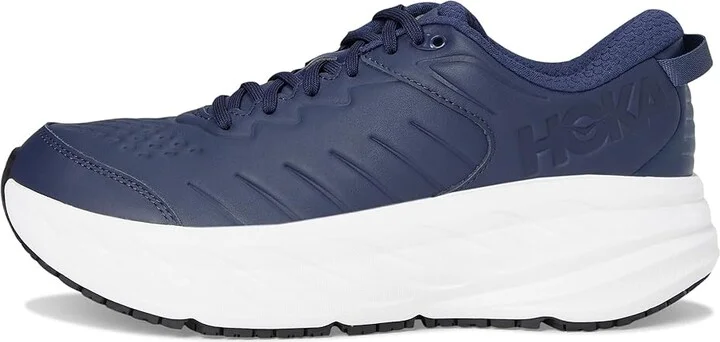 Hoka Men's Bondi Slip Resistant Men's Shoes Outerspace/White : 7.5 D - Medium, Leather - Image 6