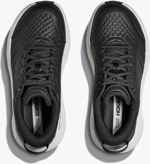 HOKA Men's Bondi SR Shoes in Carbon Black/White - Image 2