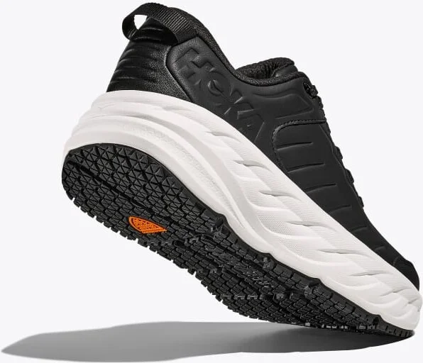 HOKA Men's Bondi SR Shoes in Carbon Black/White - Image 4