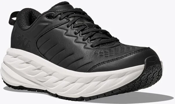 HOKA Men's Bondi SR Shoes in Carbon Black/White - Image 6