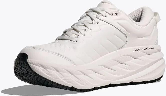 HOKA Men's Bondi SR Shoes in Frost/Frost - Image 3