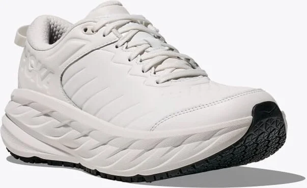 HOKA Men's Bondi SR Shoes in Frost/Frost - Image 6