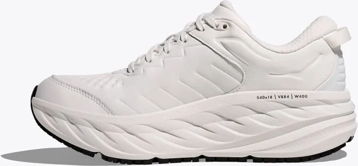 HOKA Men's Bondi SR Shoes in Frost/Frost - Image 8