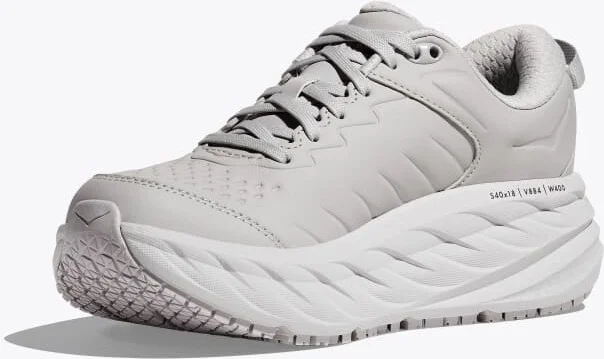 HOKA Men's Bondi SR Shoes in Harbor Mist/Lunar Rock - Image 3