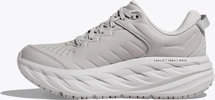 HOKA Men's Bondi SR Shoes in Harbor Mist/Lunar Rock - Image 8