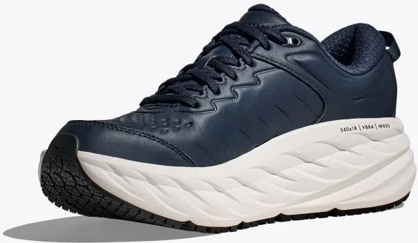 HOKA Men's Bondi SR Shoes in Outerspace/White - Image 3