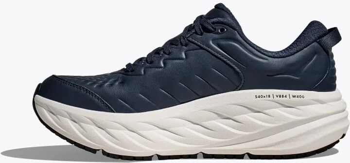 HOKA Men's Bondi SR Shoes in Outerspace/White - Image 8