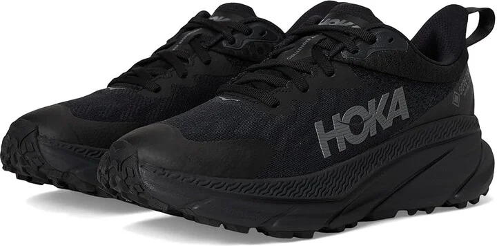 Hoka Men's Challenger 7 GORE-TEX(r) Men's Shoes Black/Black 1 : 13 D - Medium