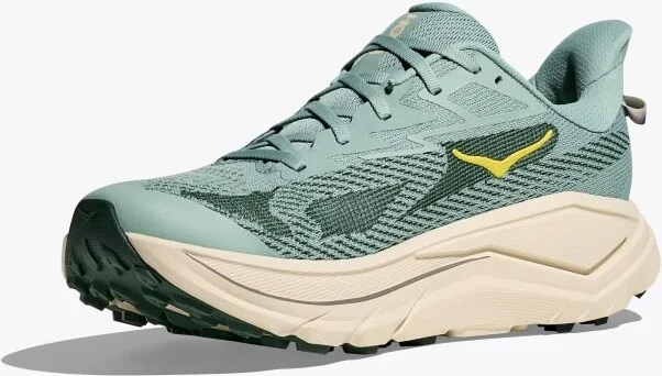 HOKA Men's Challenger 8 Shoes in Jade/Truffle Salt - Image 3