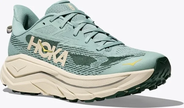 HOKA Men's Challenger 8 Shoes in Jade/Truffle Salt - Image 6